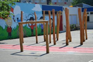 Spelen schoolplein